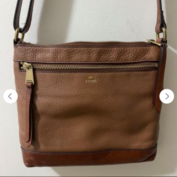 Fossil Genuine Leather Crossbody Shoulder Bag/Handbag - Picture 1 of 3